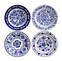 Jingdezhen Ceramics European Style Exterior Trade Foreign Mediterranean Blue y blanca Decoración de porcelana Placa de pared Sala de estar de pared