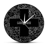 Reloj de la pared de la salud Decoraci￳n de la oficina de enfermer￭a Practicante de regalos de graduaci￳n Relojes
