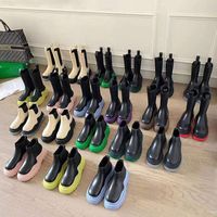 Women Boots Luxurys Chunky Boot Fashion Anti- Slip Platform B...