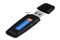 Pen do gravador de voz de áudio digital PEN USB Flash Drive Mini Udisk Suporte até 32 GB Micro SD TF estendido
