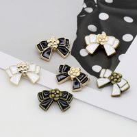 Cute Bowknot Camellia Diy Sewing Buttons Metal Bowknot Cloth...