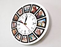 إنشاء مخصص 12 pos collage instagram custom home wall clock personalized pos pos print worl