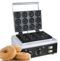 12 лунок Maker 110V 220V 1550W Electric Donut Machin