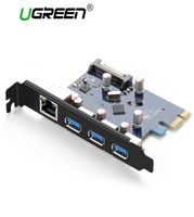 PCIE PCI E Express Reser Card da 1x a 16x USB 30 Hub Gigabit Ethernet Adapter con alimentatore 15pin PCIe Extender