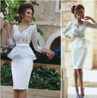 Elegante Vestido Blanco De Noche Corto al por mayor a precios baratos |  DHgate