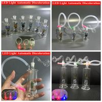 4 Types 1set Mini Glass Bong Water Pipes Recycler Dab Rig le...
