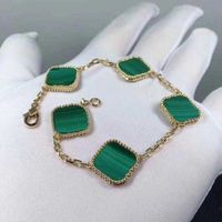 925 Sterling Silber Elegantes Armband Halskette Mode Mann Frau Kette Hochzeitsarmb￤nder Alhambras Halsketten vier Blattklee Spezial Design Schmucktife