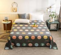 Conjuntos de sábanas 1 PC Bed de la cama Algodón Cabellera Impresión textil Flat de alta calidad Cubierta de tamaño queen Tamaño sin estuche
