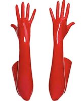 Mittens Shiny Wet Look Long Sexy Latex Gloves for Women BDSM...