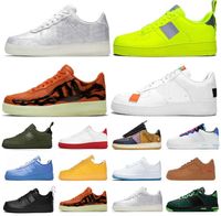 BOOTS SLAPELOS CASUAIS MENINOS Mulheres Shadow Air''forces 1 Running Classic Utility Triple White Black Neon Color Red Chaussures Mens Treinadores