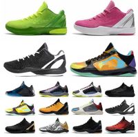 Мамба Zoom 6 Protro Grinch Mens Basketball Shoes Bruce Lee Whatchallenge Lakers Big Stage Chaos 5 Ring