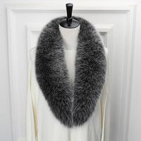 Lenços de 100 cm de gola de pele real genuína pescoço de inverno mantém quente lenço macio feminino natural casaco decoração unissex xale