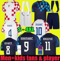 2022 Croacia Soccer Jerseys Mandzukic Modric Perisic Kalinic Football Room 22 23 Croazia Rakitic Horatia Kovacic Men Kids Kit Uniforms 3xl 4xl