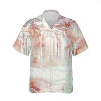 Men' s Casual Shirts Jumeast 3d Trendy Marble Swirl Prin...