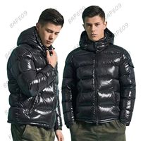 Diseñador para hombres Down Jackets Puffer bordado Insignia bordada abrigas de abrigo con capucha con capucha chaqueta de invierno de parkas s-3xl