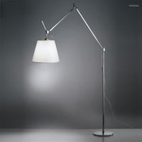 Lampadaire nordique artemide maxi lampe conception de la lampe hite en m￩tal studio studio chambre salon long bras flore