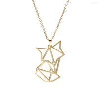 Colares pendentes zdm0024 vendendo 2022 mais recente design fofo colar girl geométrico animal aço inoxidável jóias de casal