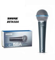 Microfoni Shure Beta58A Microfono in studio dinamico microfono dinamico cablato per la registrazione della registrazione del canto microfono da gioco per C7652206