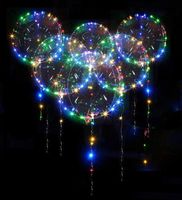 Рождественские украшения 18 20 24 -дюймовый 10 упаковки Bobo Party Рождественские светодиоды прозрачный большой воздушный шар с гелием на день рождения свадебный декор 221128