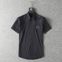 Erkek Gömlek Üstteki Küçük At Kalitesi Nakış Klavuzu Uzun Kollu Düz Renk İnce Uygun Sıradan İş Giysileri Uzun kollu gömlek Boyutu M-3XL #888