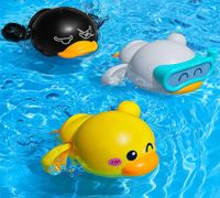 3pcs Banyo Banyo Bebek Oyuncakları Yaz Yüzme Çocukları Su Oynayın Sevimli Küçük Komik Ördek Oyuncakları Clockwork Kürek Oyuncakları Çocuk Hediyeleri 2