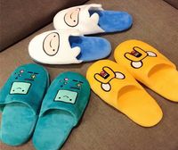Caricatures pantoufles aventure Temps Femme Antislip Finn Jake Indoor Home Slippers Corgement Anime Chadow Warm Soft Christmas Gift X13804270