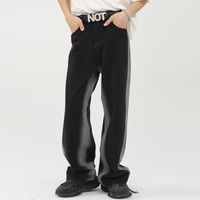Erkekler Kot Gradyan Yıldız Nehri Çizgili Tie Boya Orta Waist Sıska Zemin Uzunluğu Pantolon Erkek Moda Dört Mevsimler