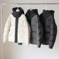 Men Women designer luxury hooded Down real puff jackets coat...
