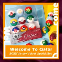 Matte Lipsticks Set Qatar World Cup Wor Water Water Waterwater Lipstick Lipstick Lote 2022 Vicotry Velvet Lip Makeup
