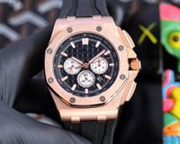 Fashion designer maschile orologi completamente automatici orologi olasconati di griglia ottagonali 316L Acciaio raffinato in acciaio