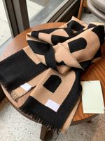 Marca de lana Capazador de cachemira Capetería Mujeres Big Big Big Fashion Diseñador Cartas Patrón Pashmina Sea suave de calidad
