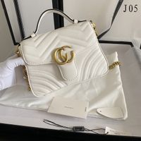 Дизайнерские сумки сумочка сумка сумки женщины мода Marmont Classic Cross Body 2 G Роскоши подлинная кожа с серийным номером 2022 Новые предметы