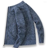 Erkek Sweaters Erkekler hırka kazak Sueter Maskulino Sonbahar Kış Ceket Fermuarı Örme Jersey Hombre Dış Giyim