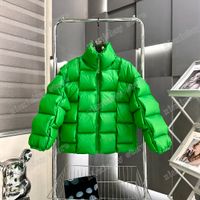 Xinxinbuy Men Designer Coats Down Jacket Puffer de malha de malha de manga longa Mulheres pretas Green S-3xl