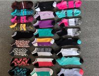 DHL Pink Black Socks Algod￳n de algod￳n para adultos Calcetines cortos Sports Basketball Soccer Adolescentes Cheerleader New Sytle Girls Women Sock6037846
