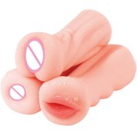 Vibrateur s pour hommes toys sexe 4d réaliste de la gorge profonde masturbatrice mâle silicone vagin artificiel bouche anale anus érotique oral 18