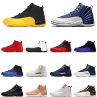 5.5-13 12 Indigo 12S Mens Outdoor Shoes University Gold Dark Concord Gray Gym Red Flu Game the Master Taxi Men Sports Trainer