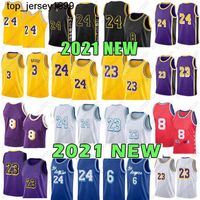 Top satış Anthony Kyle 0 Davis Kuzma Basketbol Forması 4 Alex Los Caruso Angeles Black 8 Formalar 2021 Yeni