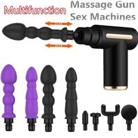 Massageador de brinquedos sexuais Massageor de alta velocidade Armas de f￡scia de f￡scia brinquedos para homens homens vibrador ￢nus plug plug masturbador adulto jogos de jogos