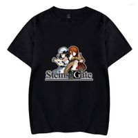 Camisetas para hombres Steins Gate Anime Mujeres Menores Camisetas de manga corta Camisetas de manga corta Camas de calle Harajuku