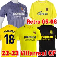 2022 2023 Villarreal CF Riquelme #8 Jerseys de f￺tbol 22 23 Guille Franco #99 Pau Retro 2005 Gerard Paco Alcacer Chukwueze Camiseta Dia Yeremi Foyth Parejo F￺tbol Camisetas de f￺tbol