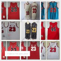 Retro Mitchell e Ness Basketball Jerseys 94-95 97-98 Temporada da competi￧￣o No. 23