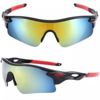 Eyewear ao ar livre Filme de cores deslumbrantes refletidos óculos de sol Sports Glasses masculino e feminino para andar de sol