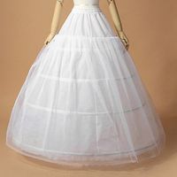 PaptTicoat de casamento de vestido de baile com renda vestidos de subs￭dio 4 aros de casamento acess￳rios de casamento
