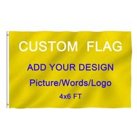 Flag national ￠ double face 4x6 pi Custom 4x6 pi pour la coupe du monde en plein air personnalis￩ ￠ l'ext￩rieur de banni￨re de camping drapeau de camping