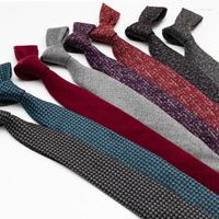 Bow Ties pour hommes colorés à cravate Coton Neccure formelle 6cm Sinky Skinny étroit Cravate Cadeaux de cravates épaisses pour le mariage des hommes