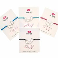 Charm Bracelets Paper Card Handemade Woven Adjustable Bracel...