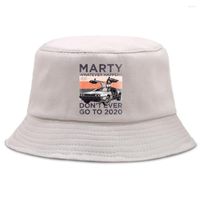 Beretler Marty Gelecek balıkçı şapkası hip hop fedoras panama kapak katlanabilir moda yaz bob kova unisex şapka ne olursa olsun