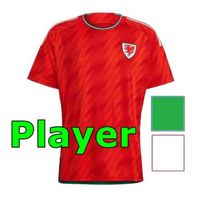 2022 Jerseys de fútbol Gales Tees Bale Wilson Allen Ramsey Mens 22 23 Copa Nacional Mundial Rodon Vokes Camisa de fútbol de fútbol Versión de jugadores