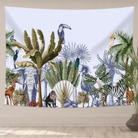 Tapestries 3D حيوان نباتي ديكور جدار الجدار النسيج بوهو ديكور ديكور ديلي موتاسين تابسيري 221006